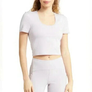 NWOT Zella lavender built in  bra top S